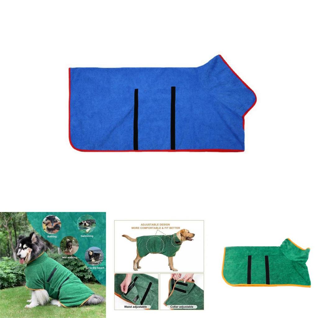 Soft Fiber Dog Bathrobe Ideal For Small And Large Dogs Wholesale Pet Towel
