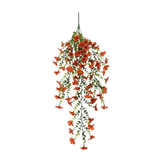 

Artificial Hanging Violet Decoration Realistic UV Resistant Fake Flower Vine Indoor Outdoor Garden Porch Patio Hanging Faux Bloom Rattan Decor