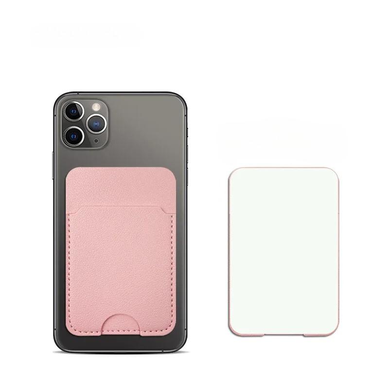 PU Leather Phone Wallet Case, Self-Adhesive Card Holder for Credit ID Cards, Fashion Sticker Back Cover Hot Sale