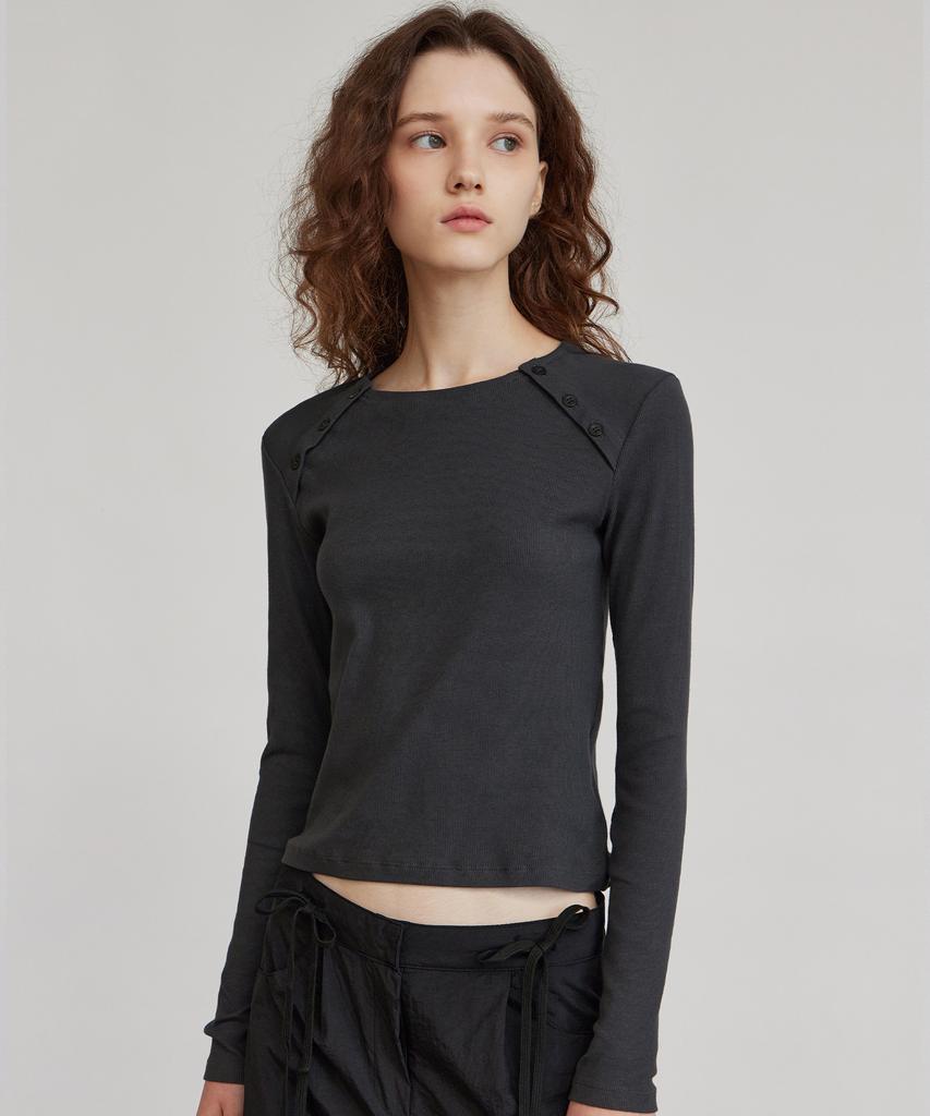 ITOV SEOUL Slim Button Top Ch