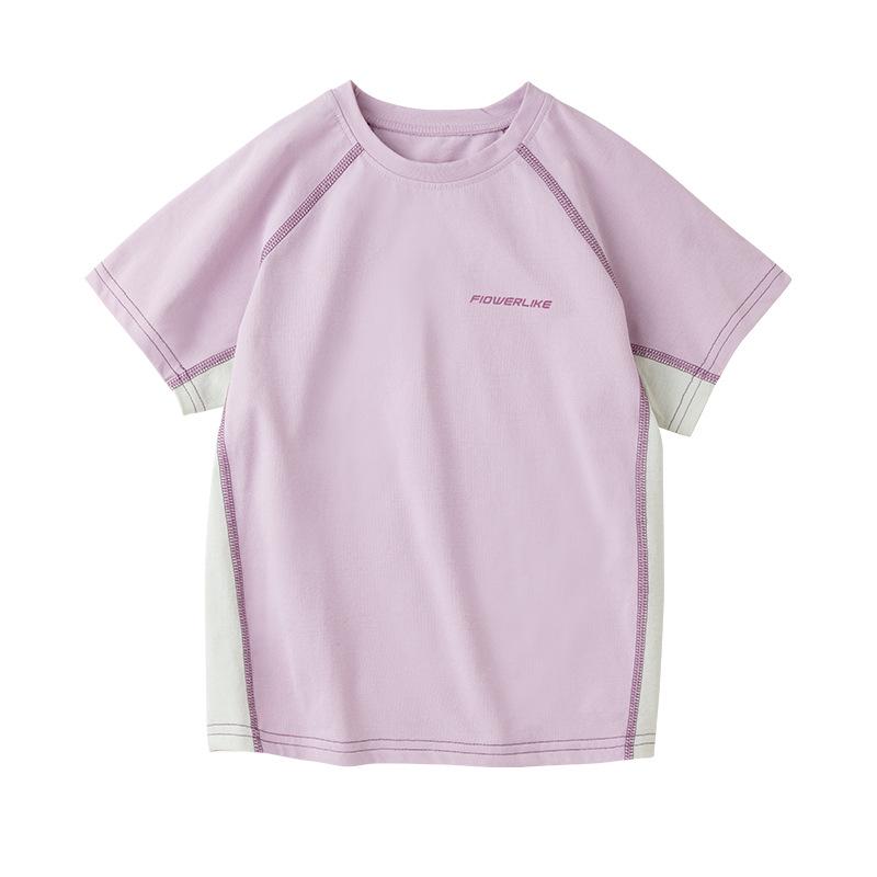 Kids Quick-Dry Short Sleeve T-Shirts for Boys & Girls - Teen Sportswear with Sun Protection