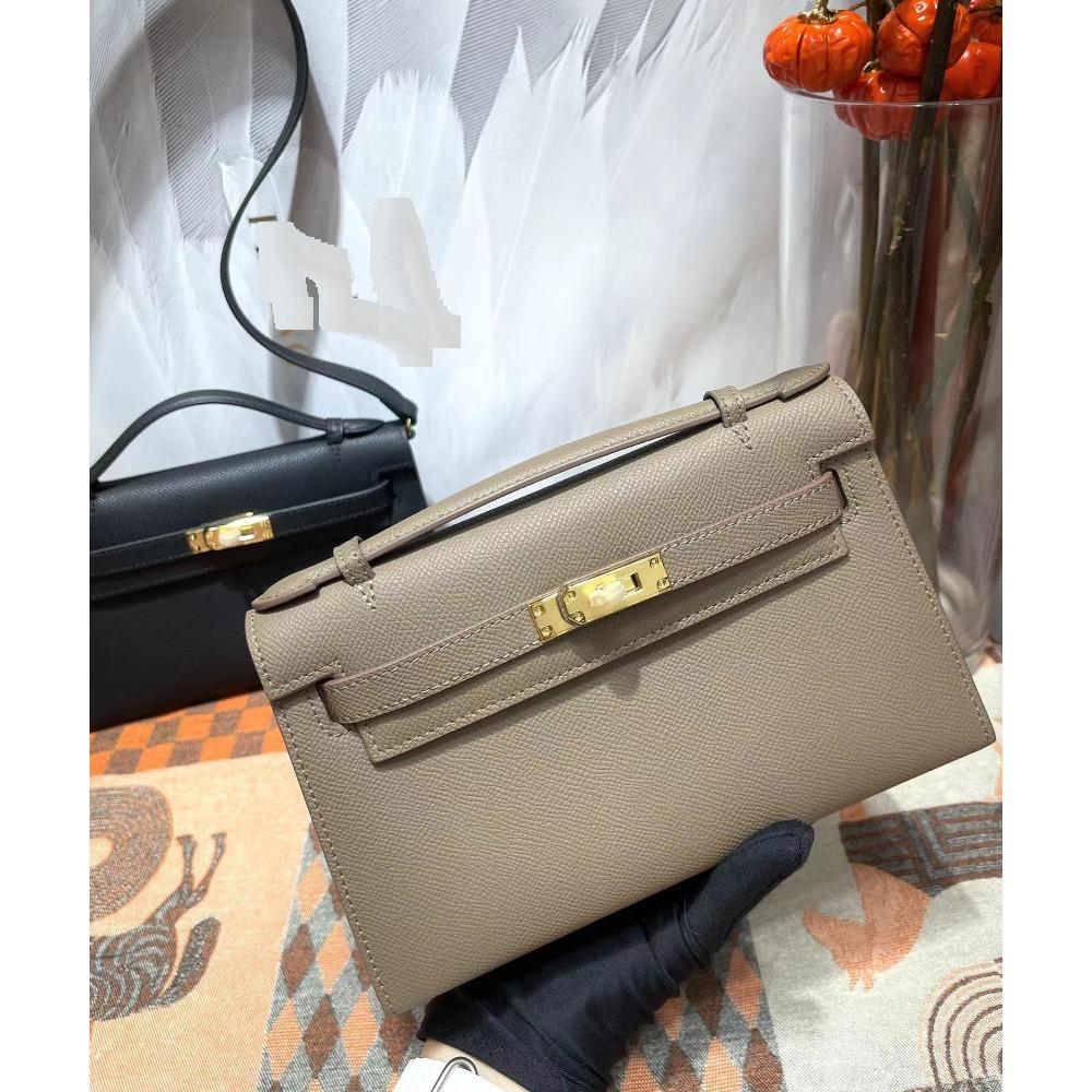 Klassische Mini Umhängetasche der ersten Generation Handtasche mit neuem Palmenmuster Hochwertige Einzel-Schulter-Umhängetasche Echtleder Damenhandtasche