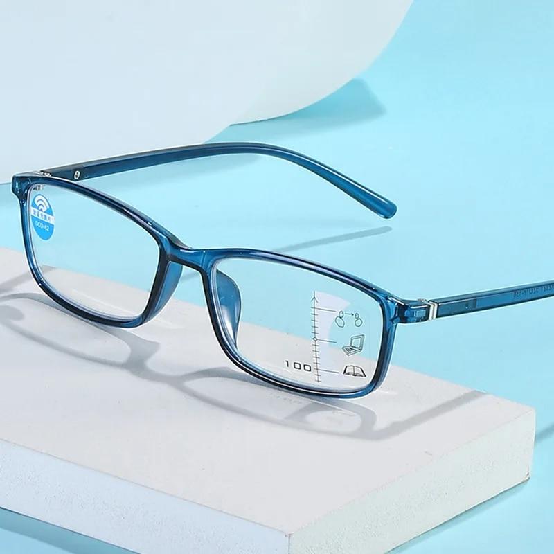 Progressive Multi Focus Reading Glasses Anti Blue Light Near Far Presbyopia Eyeglasses for Men Women 1 0 4 0