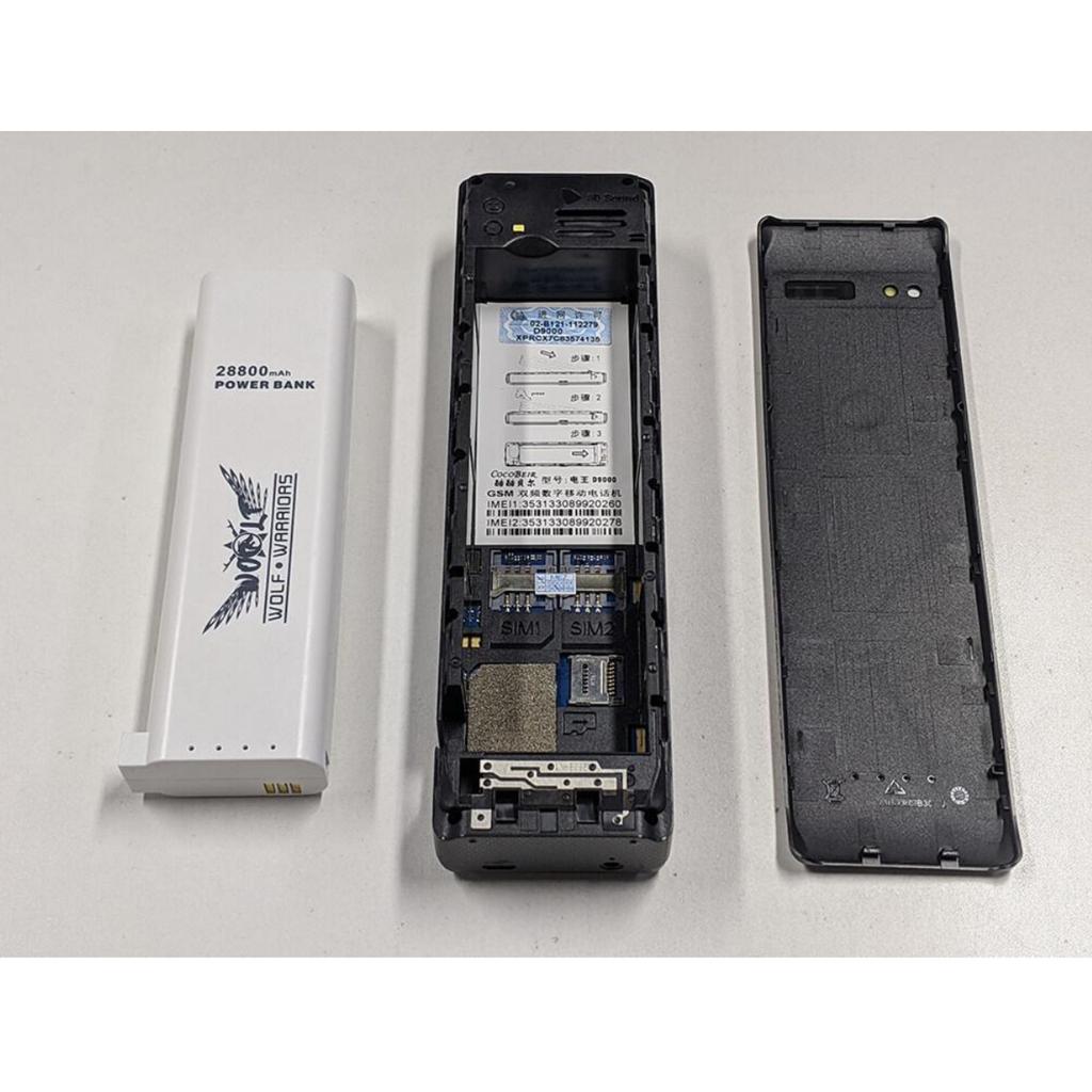D9000 Bar GSM Mobile Phone 2.6inches 2G Cellphone Flashlight Mp3 Player FM Radio Dual SIM Retro Music Old Cellular English Only