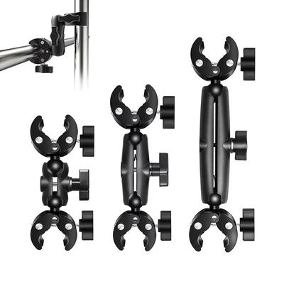 Camera Double Clip Crab Clamp For GoPro Motorcycle Bicycle Handlebar Clip Bracket For Insta360 One X3 Sports Camera Accessories