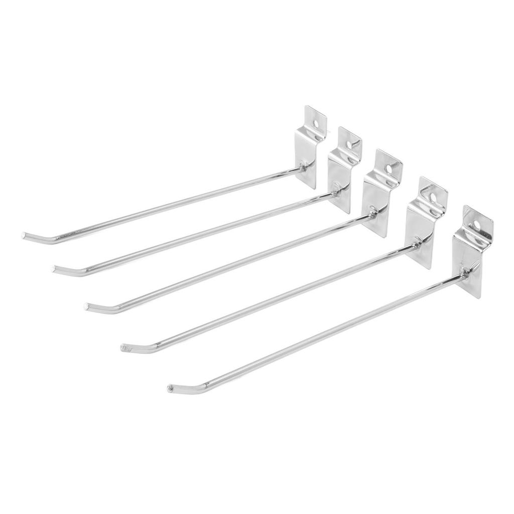 50Pcs Supermarket Shelf Hook Iron Strong Wear Resistant Flat Tip Peg Board Hook Slatwall Hanger