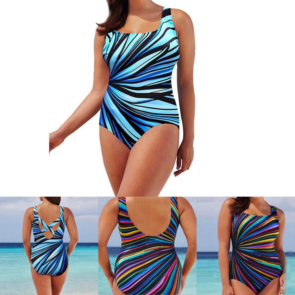 Stylish Women's Swimming Costume Padded Swimsuit Monokini Set For Fashion-forward Beach Days