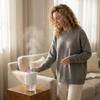 Ultrasonic Humidifier Home Quiet Mist Maker with Night Light Adjustable Mist Output for Bedroom Office and Nursery