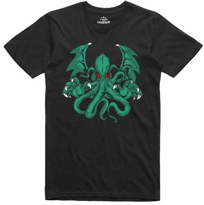 Camiseta unissex de ajuste regular do jogador de RPG da entidade cósmica do rosto de Cthulhu