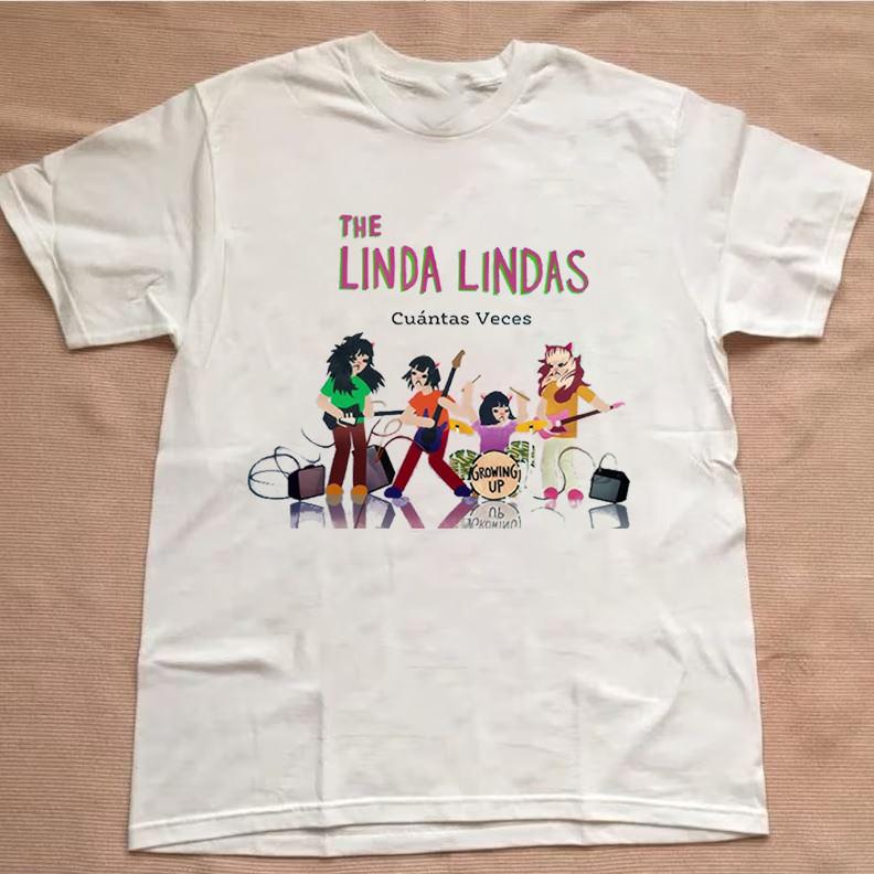 SALE The Linda Lindas Cuantas Veces Concert Album Tee Unisex Cotton Tee Shirt XXXXL