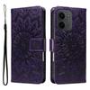 For Xiaomi Redmi 15C 4G (173mm) Leather Wallet Case Sunflower Imprinted Phone Cover