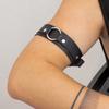 Fashion Adjustable PU Armband Shirt Sleeve Holder Nightclub Bracelet Upper Arm Cuff Armlet Bartender Nightclub Jewelry