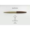 Namib Design Studio LOG Ballpoint Pen and Pen Stand Set, 1.0mm, Walnut, LOGDP-201