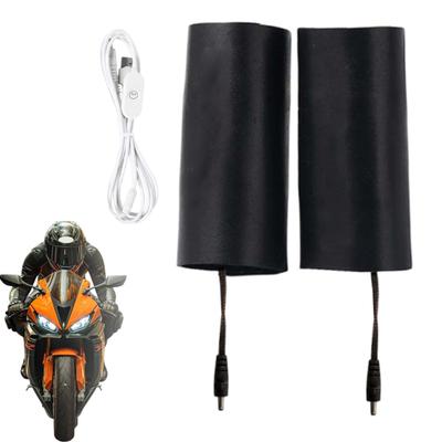 Motorcycle Electric Heating Handle Cover USB Charging 3 Temperature Setting Cycling Hand Heater Winter Heated Scooter Grip Cover