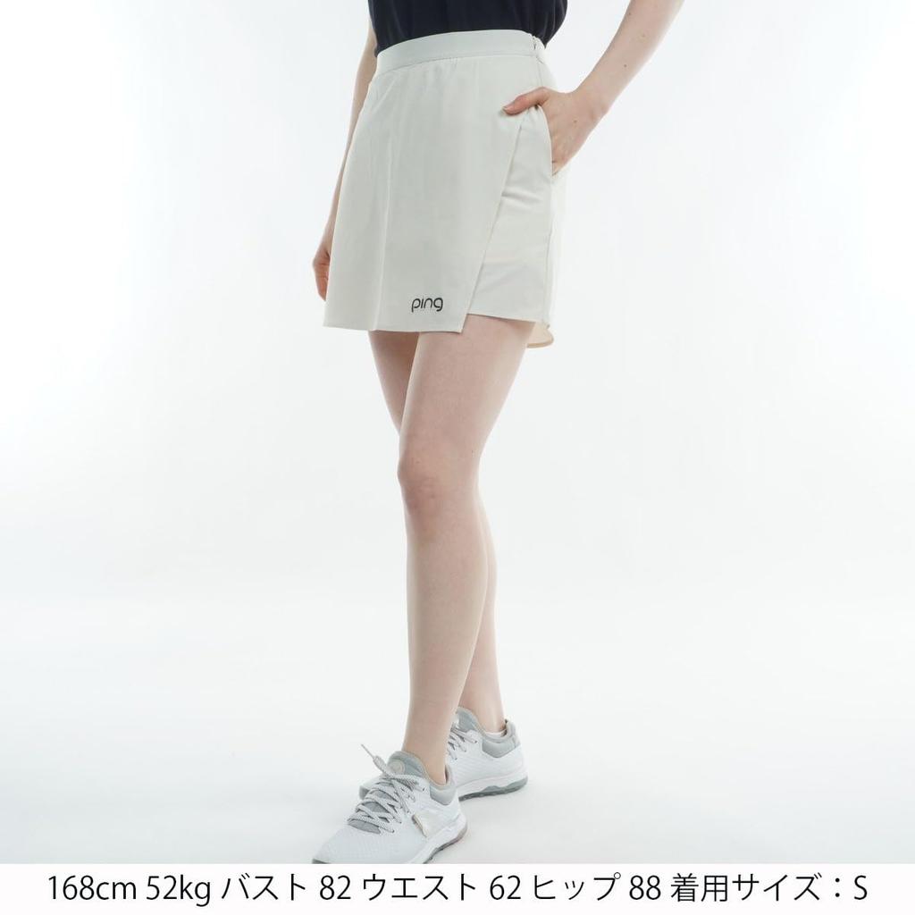Ping Apparel Women's Golf Shorts (Wrap Style, All-Way Stretch) 622-4132208 030_White SS