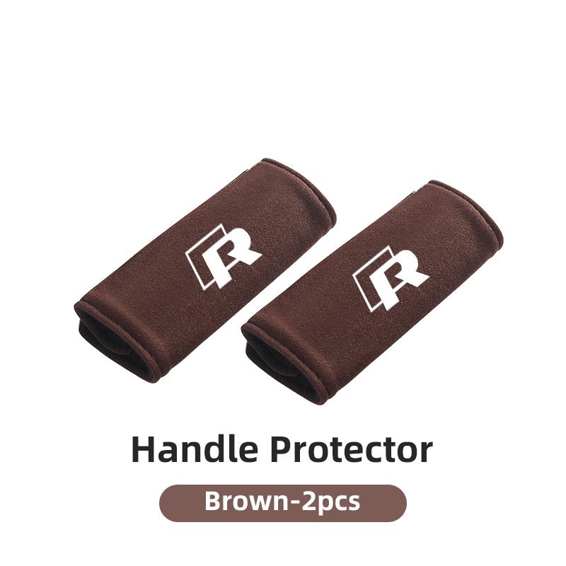 Suede Car Roof Door Pull Handle Protective Cover Soft and Comfortable For Volkswagen VW Scirocco Jetta Beetle Golf Passat