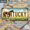 D Flat  One ItemVintage  Sign Outdoor Plaque  Wall Decoration  Kentucky Horse And Floral
