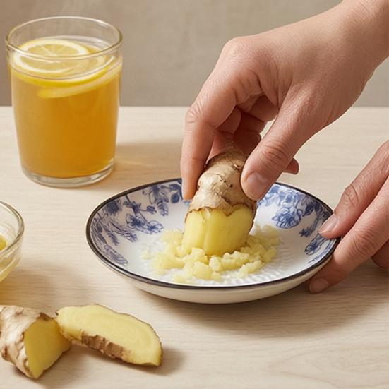 Garlic Grater Plate, Ceramic Ginger Mincer Plate, All-in-One Grinding Mixing Serving Tool for Garlic Ginger Turmeric Cheese Tomato Herb