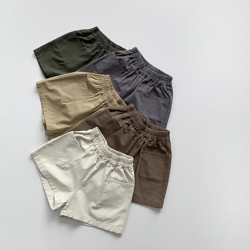Children's Shorts Summer Versatile for Boys and Girls Korean Retro Pants Trendy Children's Clothing