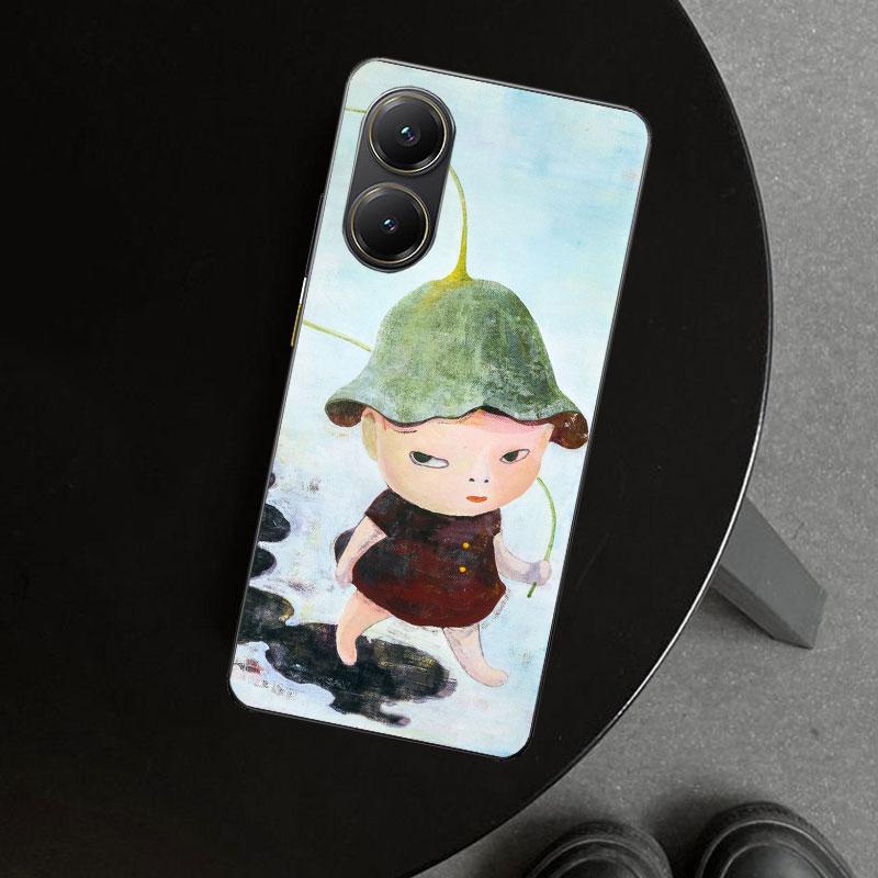 Y-Yoshitomo Nara Phone Case Cover for Xiaomi Poco X6 X5 X7 Pro F7 Ultra Redmi 15C 15 13C 13 12C 12 10C 10 10A 9C 9A 9T 9 Coque P