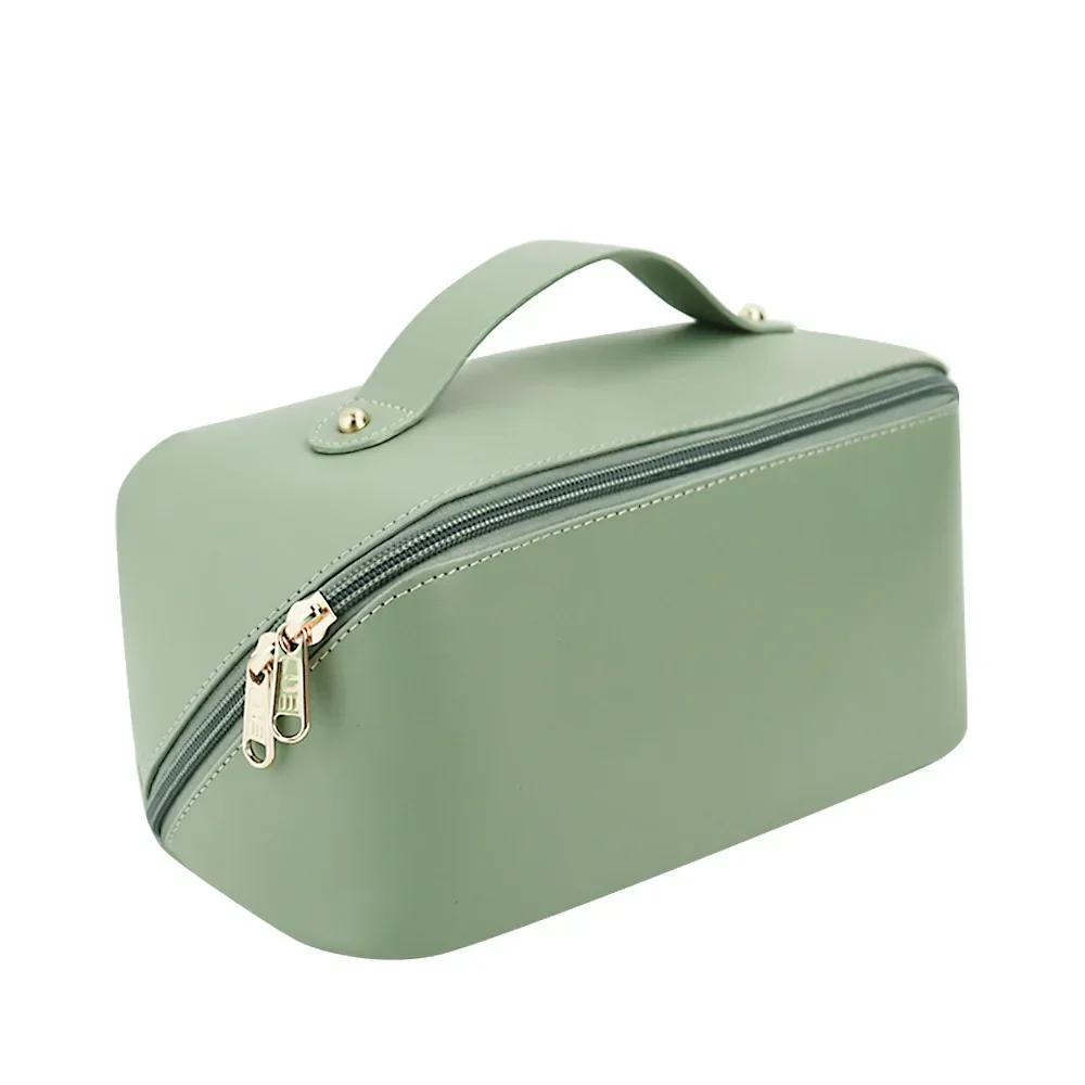 Women PU Cosmetic Bag Multifunctional Waterproof Large-capacity Tote Toiletry Storage Bag Wash Makeup Organizer Pouch
