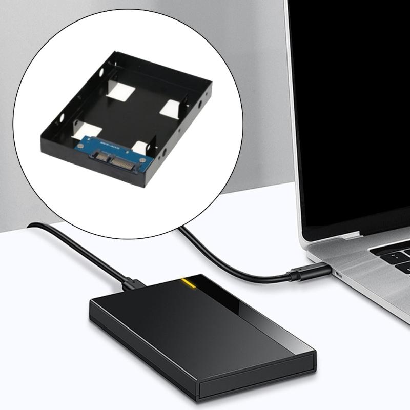 2.5inch SSD to 3.5inch Hard Drive Adapter Internal Drive Bay Converter Mounting Bracket Tray Easy Installation