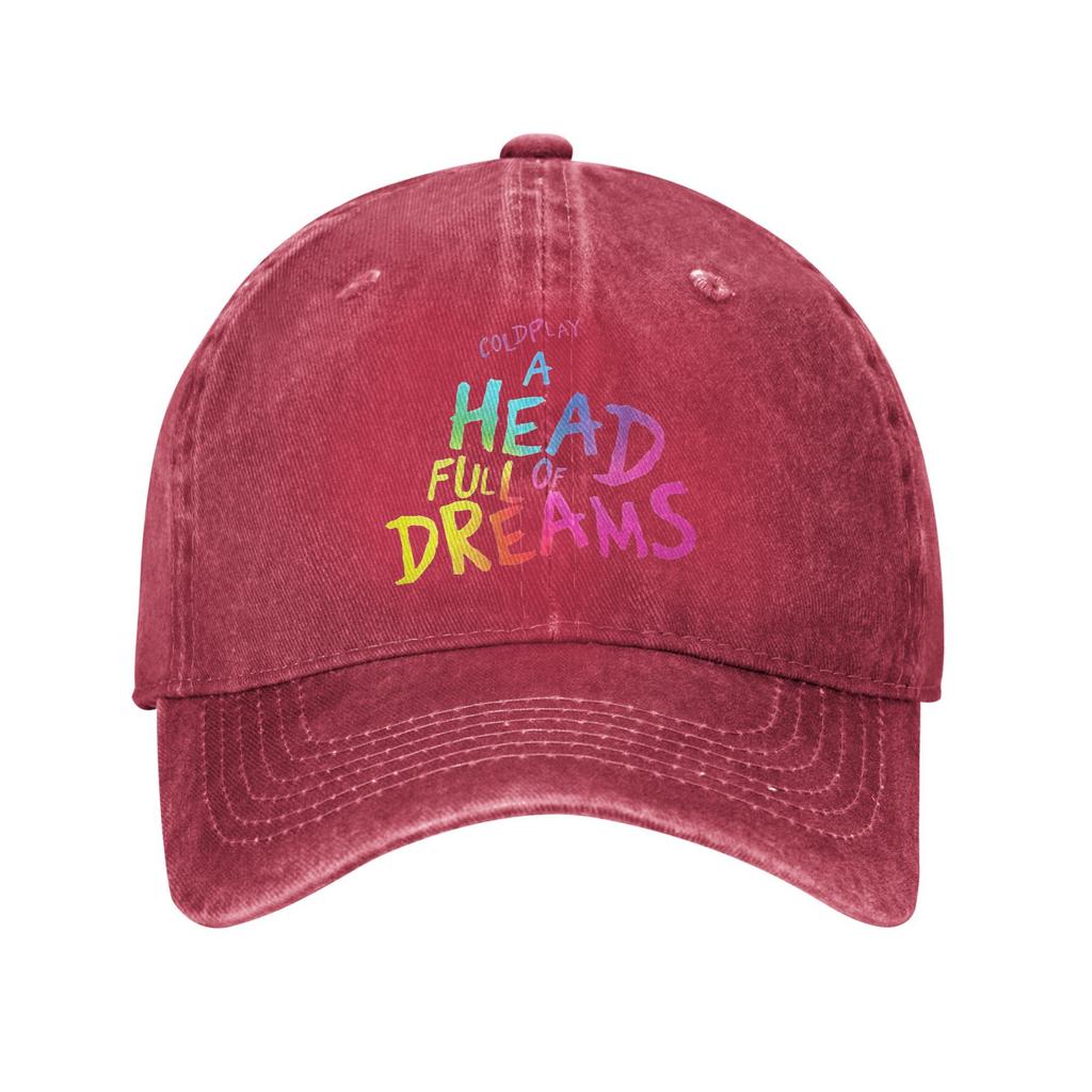 Coldplayeds Tour Head Full of Dreams Merch Baseball Cap Men Women Caps Hat Adjustable Trucker Hats Snapback Cap