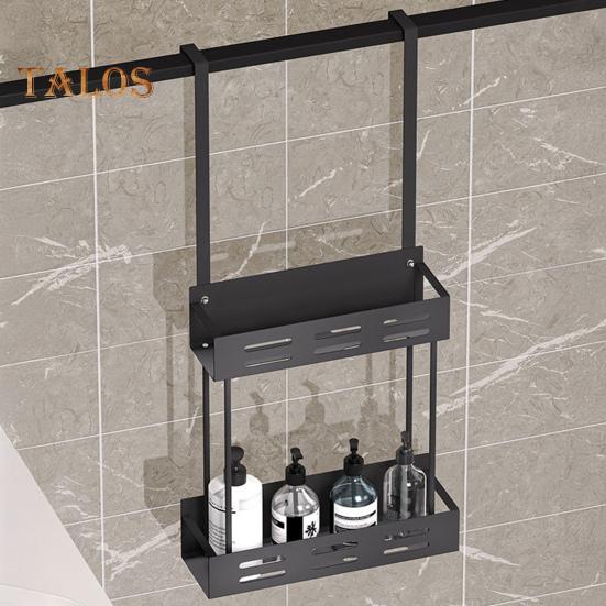 Shower Caddy Hanging Storage Rack Strong Load-bearing Easy Assembly Double Layer Bathroom Organizer Basket
