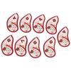 9pcs Golf Iron Cover Durable PU Golf Iron Head Covers Headcover Fortune Cat Embroidered
