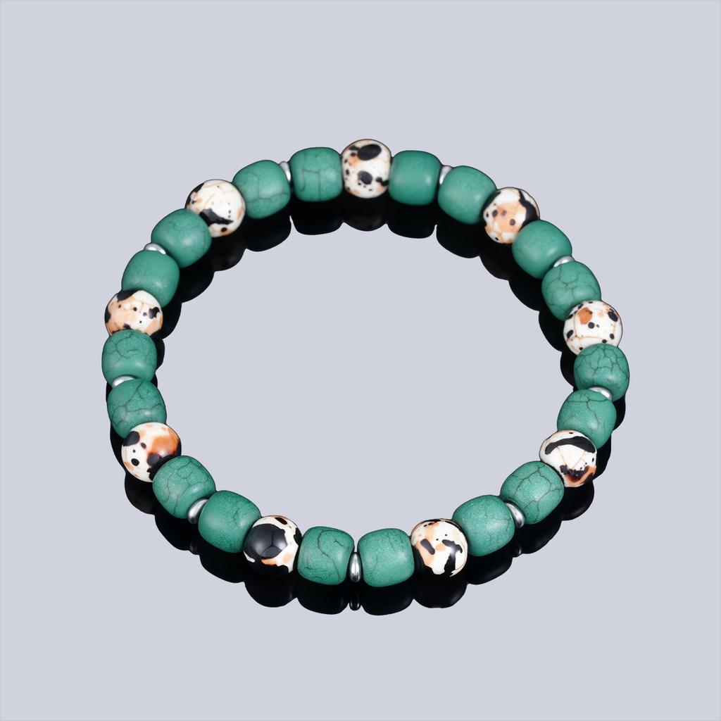 Men's Multi-color String Bead Luxury Hand Bracelet with a Sophisticated and Upscale Feel