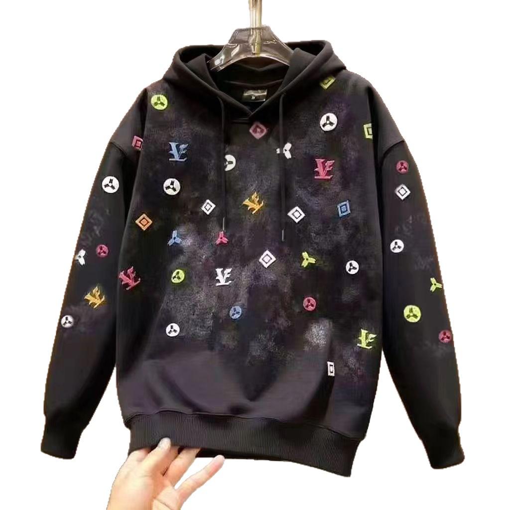 Modna Bluza Męska Tie-Dye - Stylowy Nadruk Piany, Idealna na Jesień/Zimę