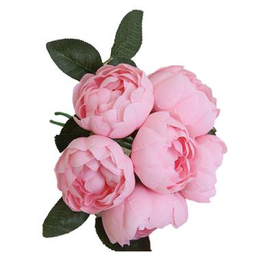 6 Köpfe Künstliche Blume Indoor Blumendekoration Zeremonie Blumenstrauß