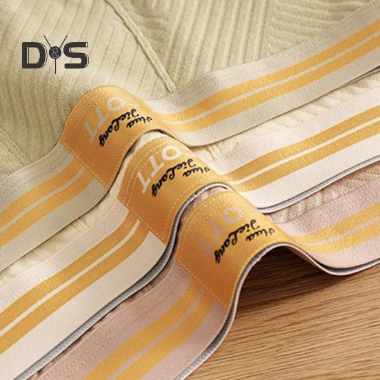 Men Boxer Underwear 3D Cut Elastic Mid-Waist Shorts Briefs Flat Line Breathable Comfortable Panties