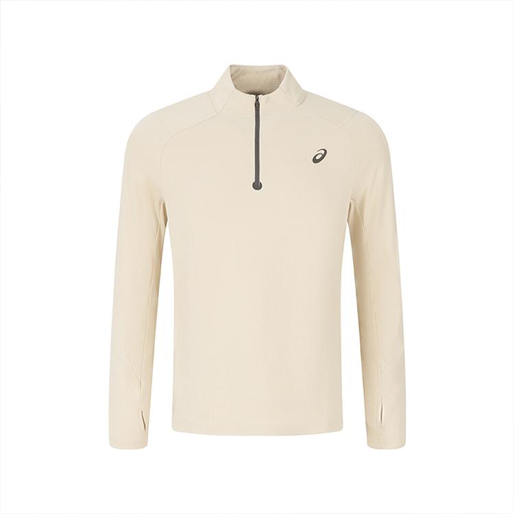 Asics Lycra Fleece Antibacterial Fashion Sports Warm Long Sleeve T-Shirt Men Tops 2011D623-020