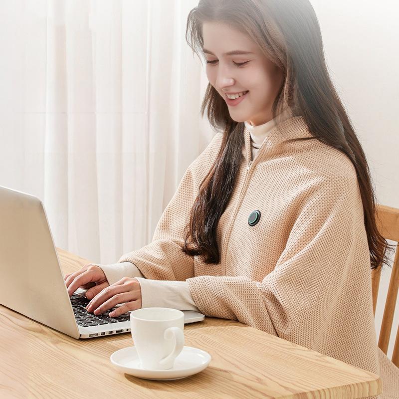 Heated Usb Electric Blanket Portable Warming Blanket Washable Shoulder and Knee Fast Heating Winter Home Camping Warm Blanket