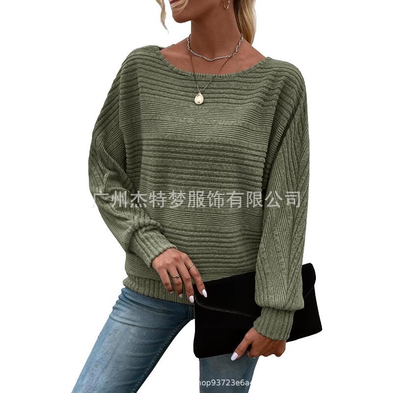 JPNTKY Women's Fashion Casual O-Neck Long Sleeve Blouses & Shirts