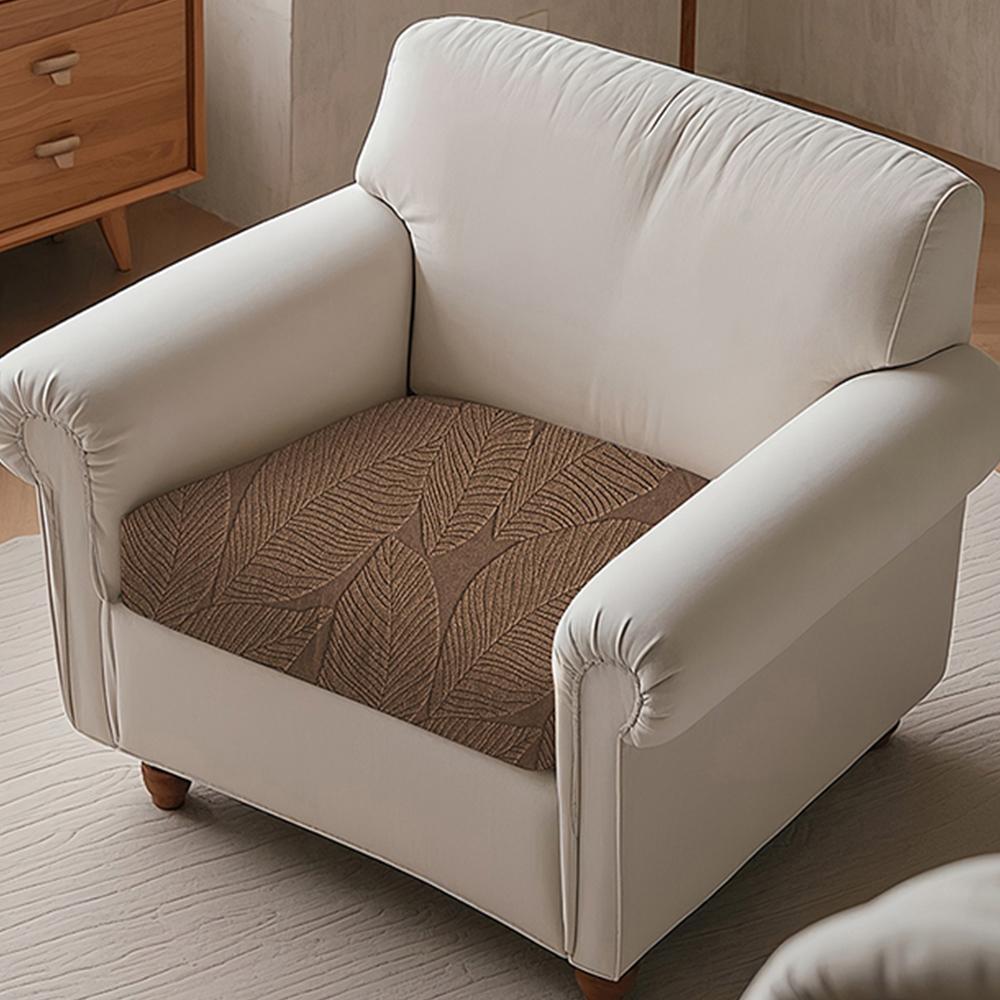 Blätter-Muster Gemustertes Jacquard-Sofa-Set Überwurf Verdickt Flexibler Schutz für Außenbereich Innen Veranda Sofa-Set Personenzahl-Schutz Headrest Cover(S)