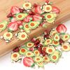 10Pcs/lot Fruit Series Alloy Charms Pendant Avocado Strawberry Shape Fashion Pendant DIY Earrings Necklaces Jewelry Accessories