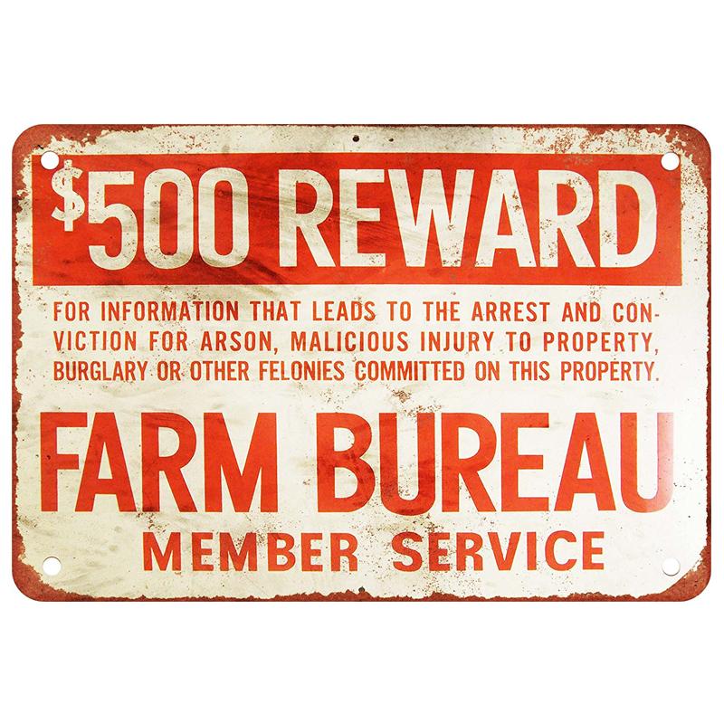 

ZJY винтажный домашний декор, фермерское бюро, винтажные металлические жестяные вывески, таверна, потертый шик, домашний магазин, ретро-арт, постер, доска, декор 20x30cm