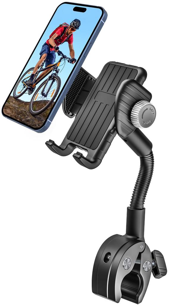 EXSHOW Indoor Smartphone Holder for Fitness and Electric and Compatible with iPhone 16 16 16 Pro iPhone and Android inch Bikes, Bikes, Treadmills.