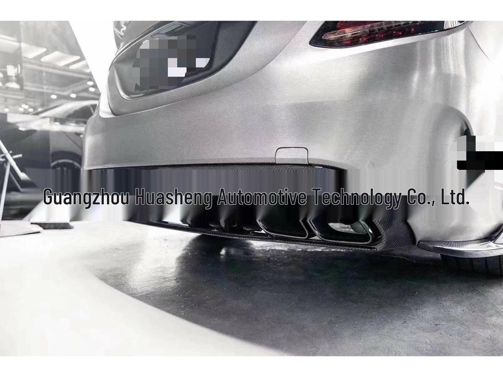 Compatible AMG Carbon Fiber Rear Spoiler Lip for 2014-2021 Mercedes-Benz C-Class 4-Door