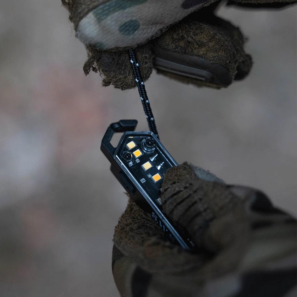 Rechargeable Tent String Light USB C Charging Stepless Dimming Wind Rope Decoration Light for Outdoor Camping and Picnic
