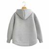 Autumn Spring Women Coat Hooded Drawstring Long Sleeves Pockets Zip-up Elastic Cuff Hem Loose Sport Hoodie Casual Daily Wear Jacket