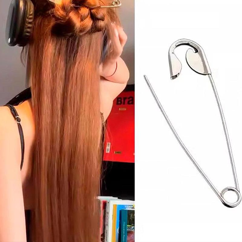 För Kvinnor Flickor Håraccessoarer Hårnålar Huvudbonader Gåvor Ny Stor Säkerhetsnål Metallhårklor