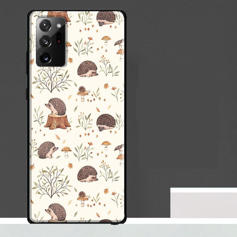 Cute Hedgehog Case For Samsung Galaxy S25 Ultra S23 S22 S21 S24 Ultra S9 S10 S20 Plus S25 FE Phone Cover