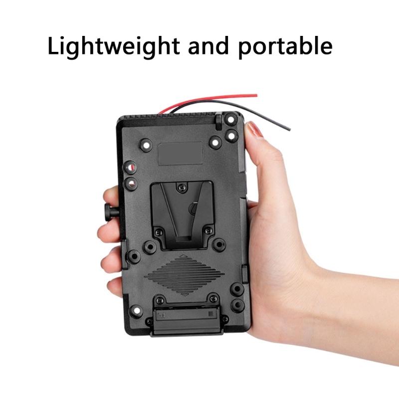 Universal V Lock Battery Plate V-mount Camera Power Supply Adapter Board for Video Cameras and Stabiliser Kits