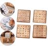 25 Pieces Wood Stamps Crafts DIY Wooden Rubber Stamps for Photo Album Scrapbooking Supplies Painting Journals Happy Planner