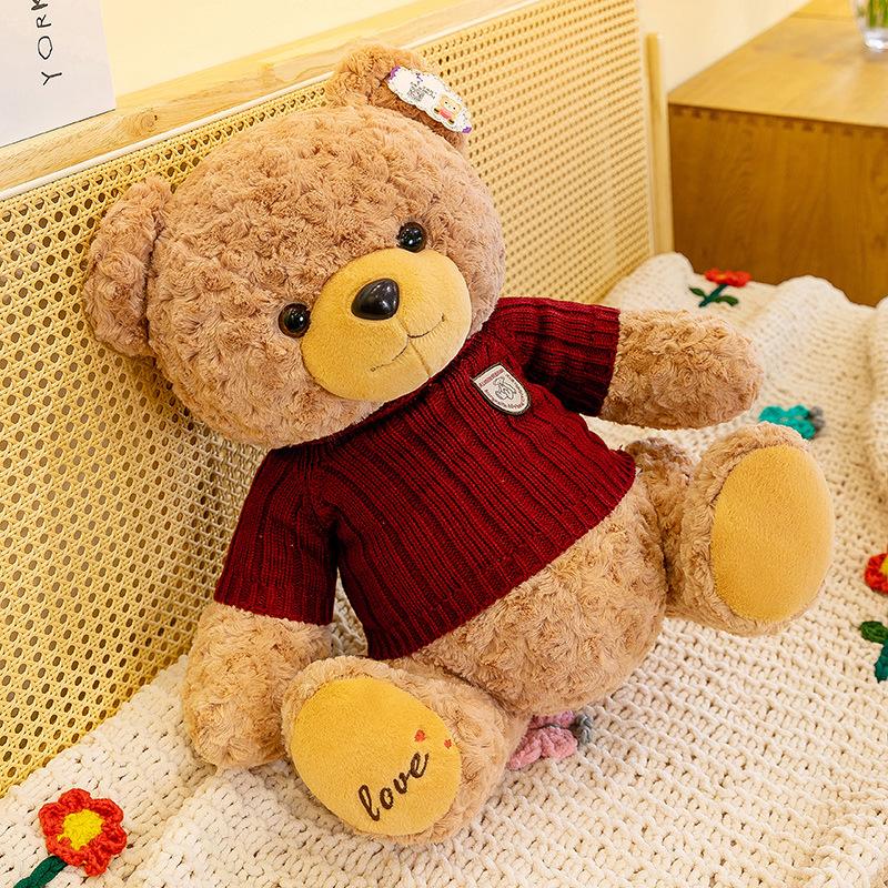 Luxusný sveter s medvedíkom Hug Bear Bear Deň detí Darček k narodeninám Valentín Plyšová hračka