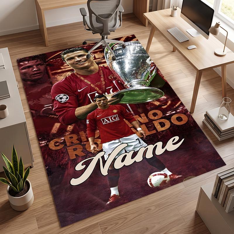 CR7 (28) Personalisierter Name Büro Teppich Stilvolle Dekoration für Wohnzimmer Schlafzimmer Küche