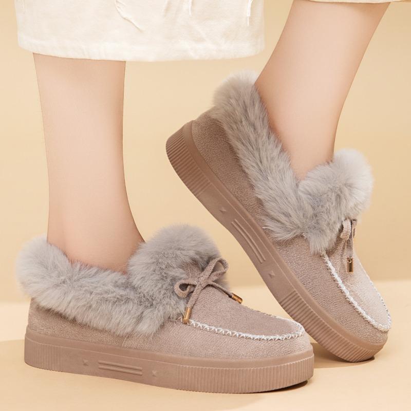 Cotton shoes women's new women's boots fashion bow snow boots cold-proof warm boots women's trend versatile cotton boots
